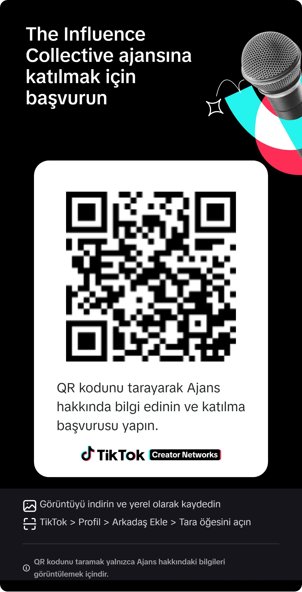TikTok Agency QR Code Turkey